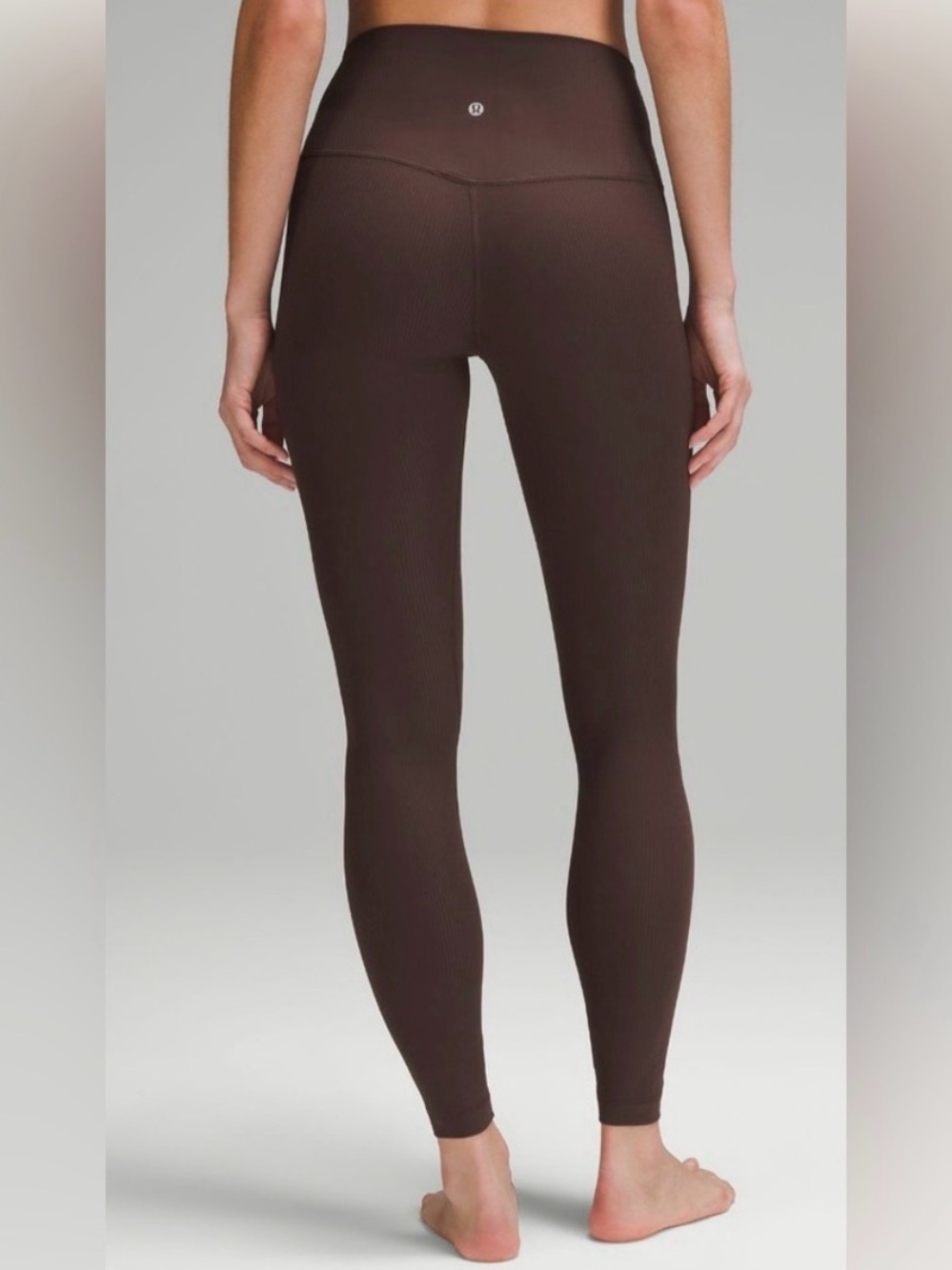 lululemon athletica Brown Ribbed High-Rise Leggings